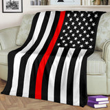 Thin Red Line USA Blanket (Firefighter Blanket)