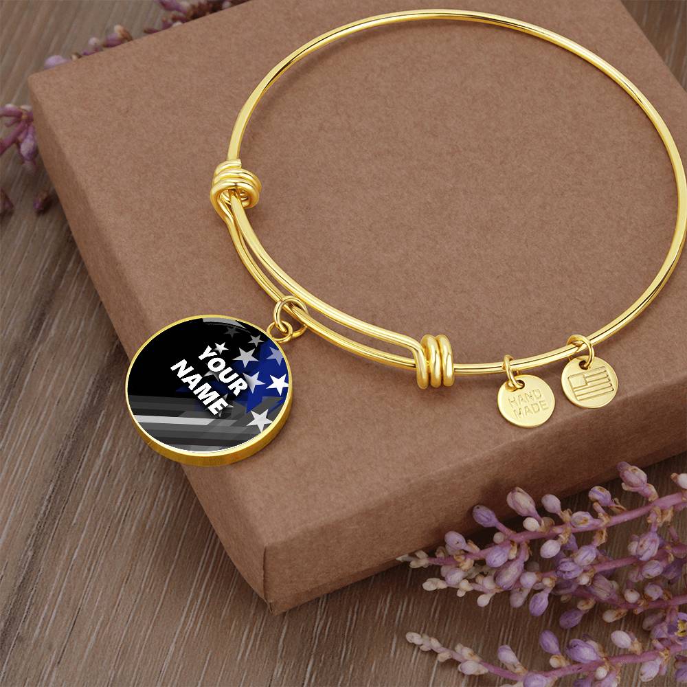 Personalized Bracelet - Circle pendant - BR1