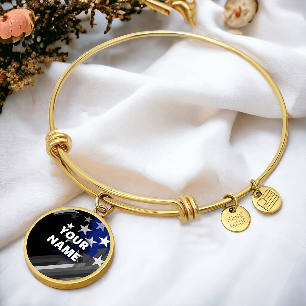 Personalized Bracelet - Circle pendant - BR1