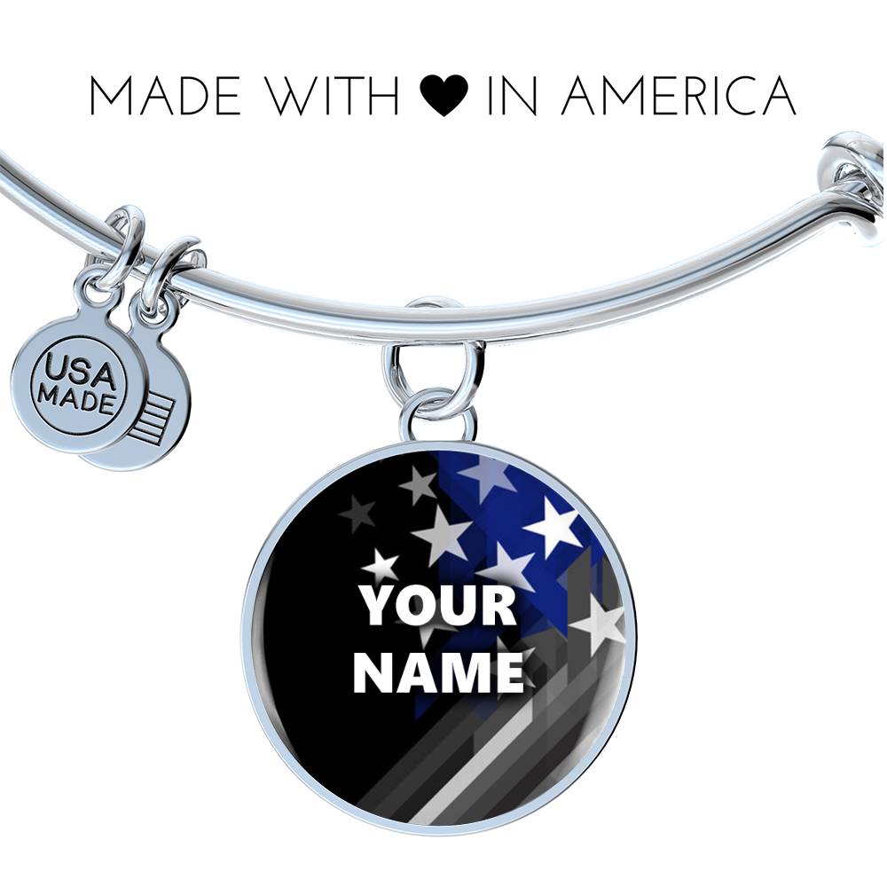 Personalized Bracelet - Circle pendant - BR1