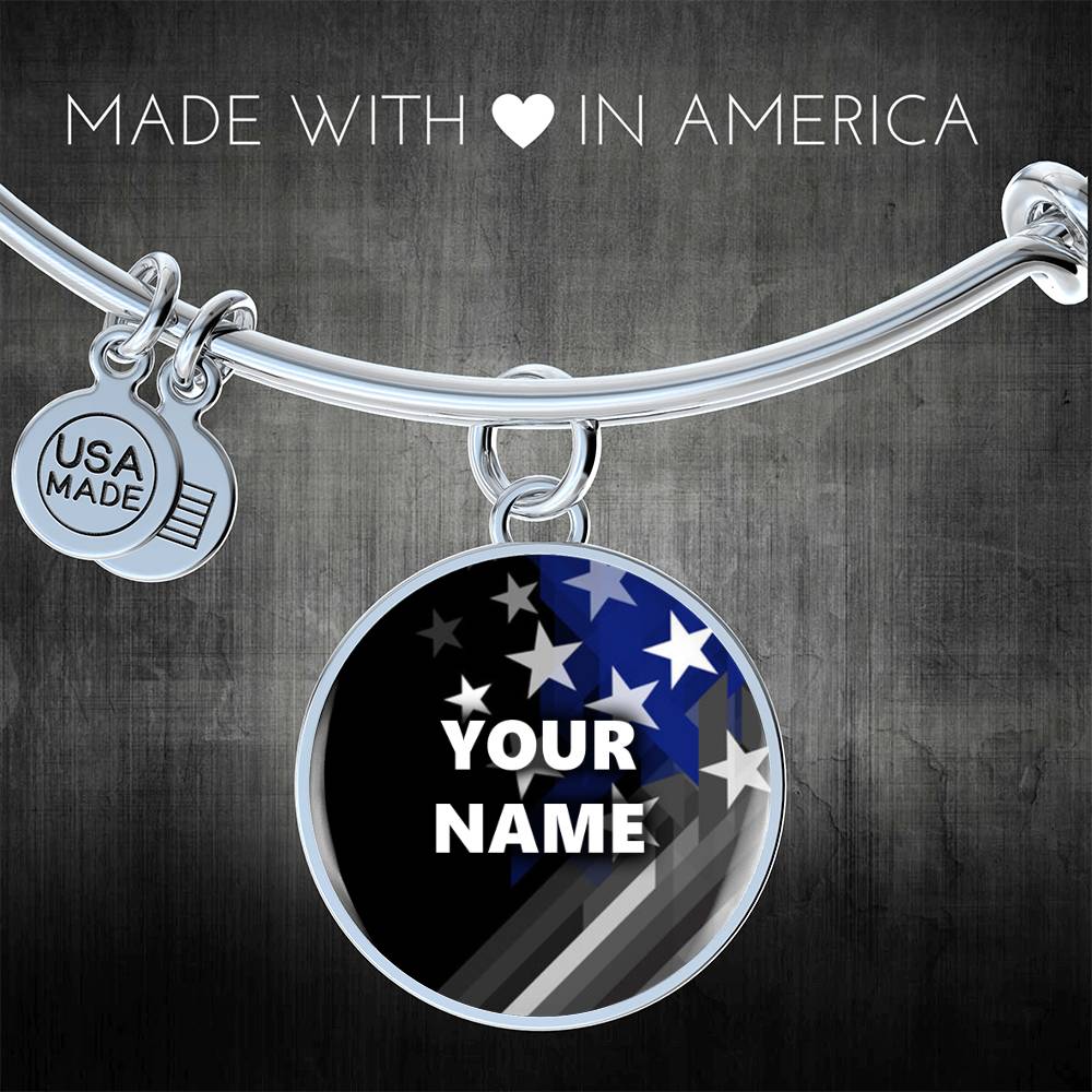 Personalized Bracelet - Circle pendant - BR1