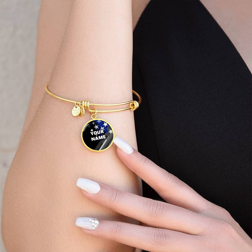 Personalized Bracelet - Circle pendant - BR1
