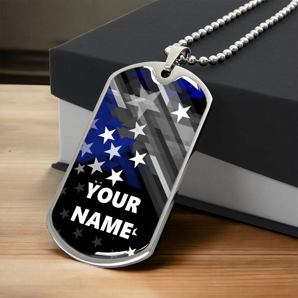 Personalized Necklace - DogTag Pendant - BR1