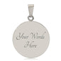Personalized Necklace - Circle Pendant - BR1