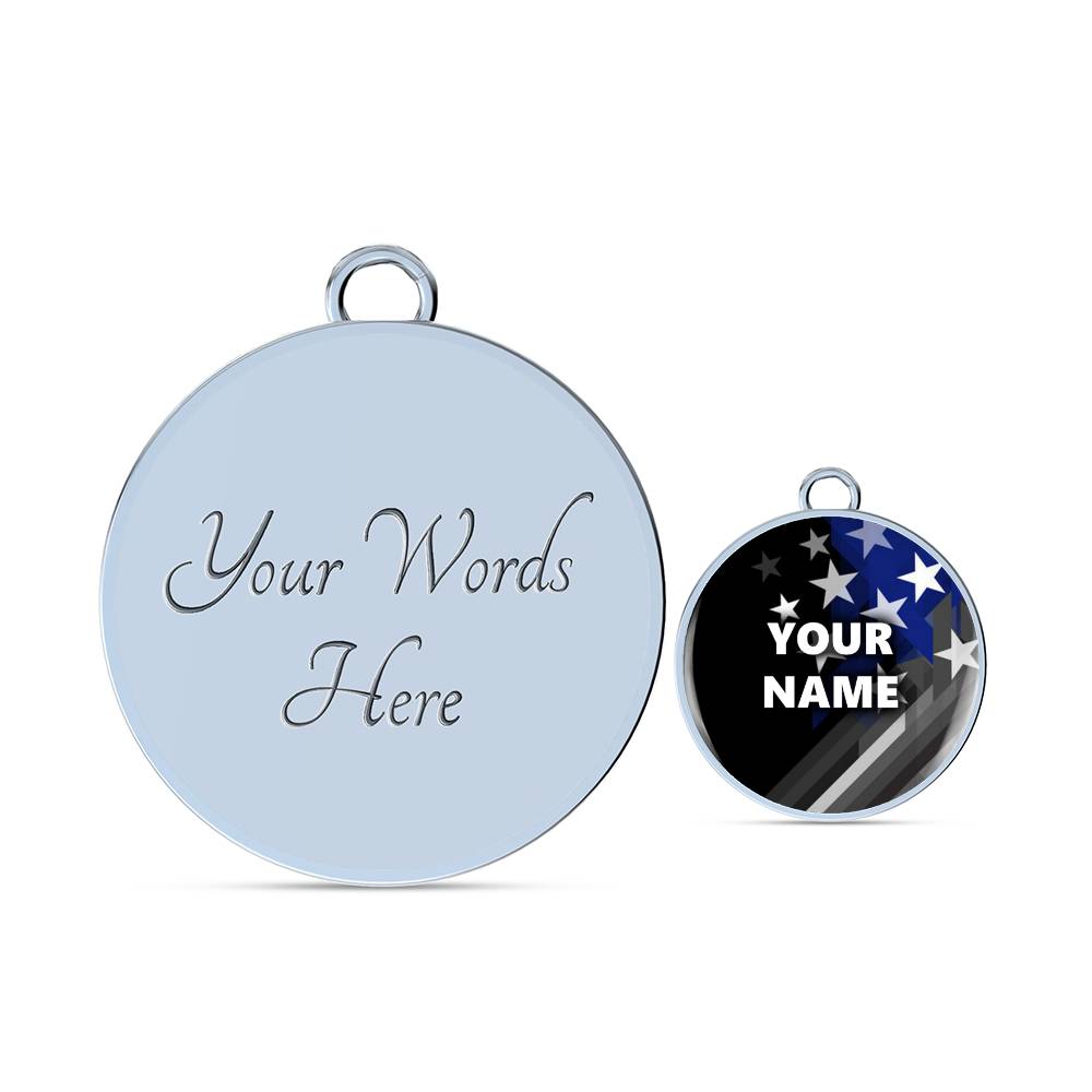 Personalized Bracelet - Circle pendant - BR1