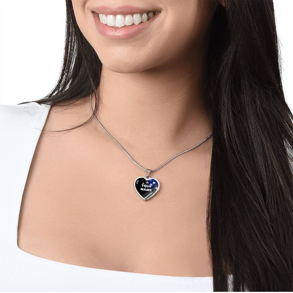 Personalized Necklace - Circle Pendant - BR1