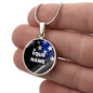 Personalized Necklace - Circle Pendant - BR1
