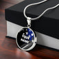 Personalized Necklace - Circle Pendant - BR1