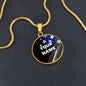 Personalized Necklace - Circle Pendant - BR1