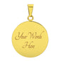 Personalized Necklace - Circle Pendant - BR1