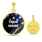 Personalized Necklace - Circle Pendant - BR1
