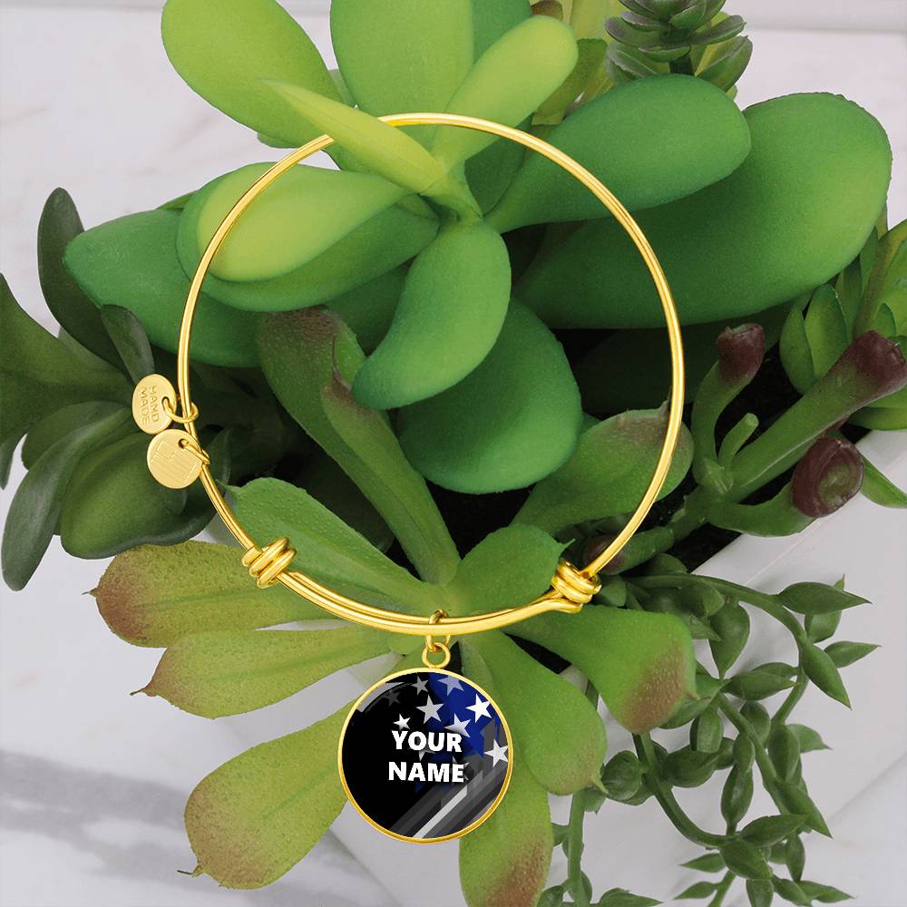Personalized Bracelet - Circle pendant - BR1