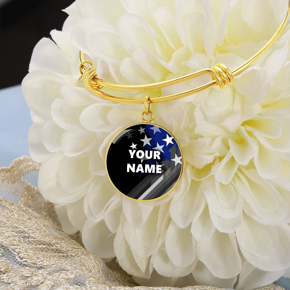 Personalized Bracelet - Circle pendant - BR1