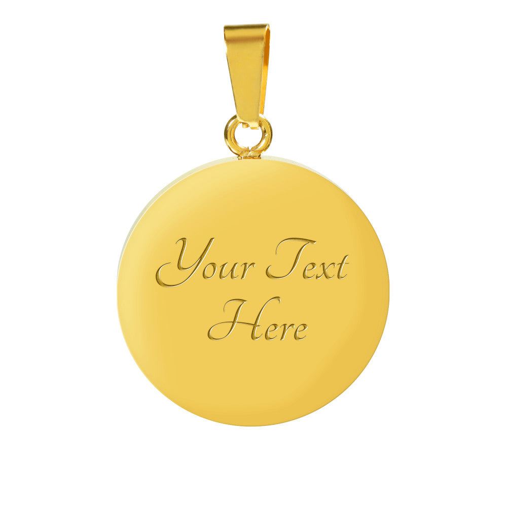 Personalized Bracelet - Circle pendant - BR1