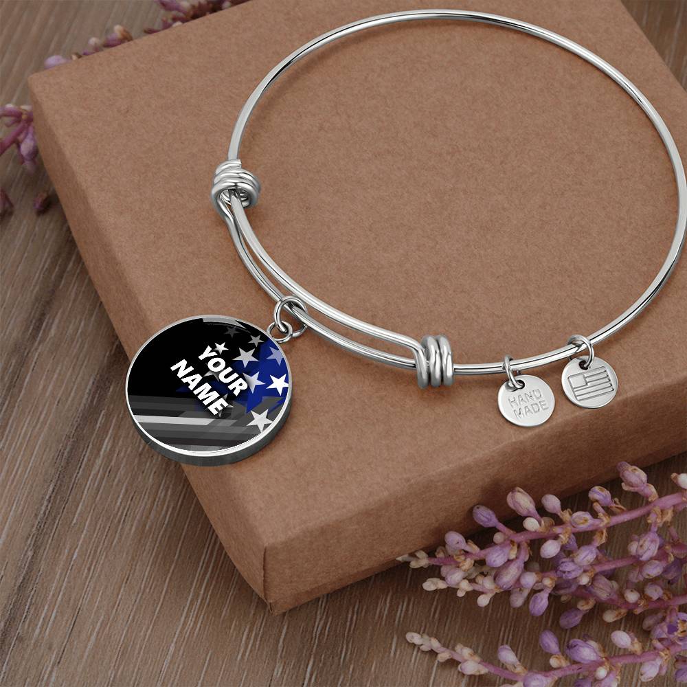 Personalized Bracelet - Circle pendant - BR1