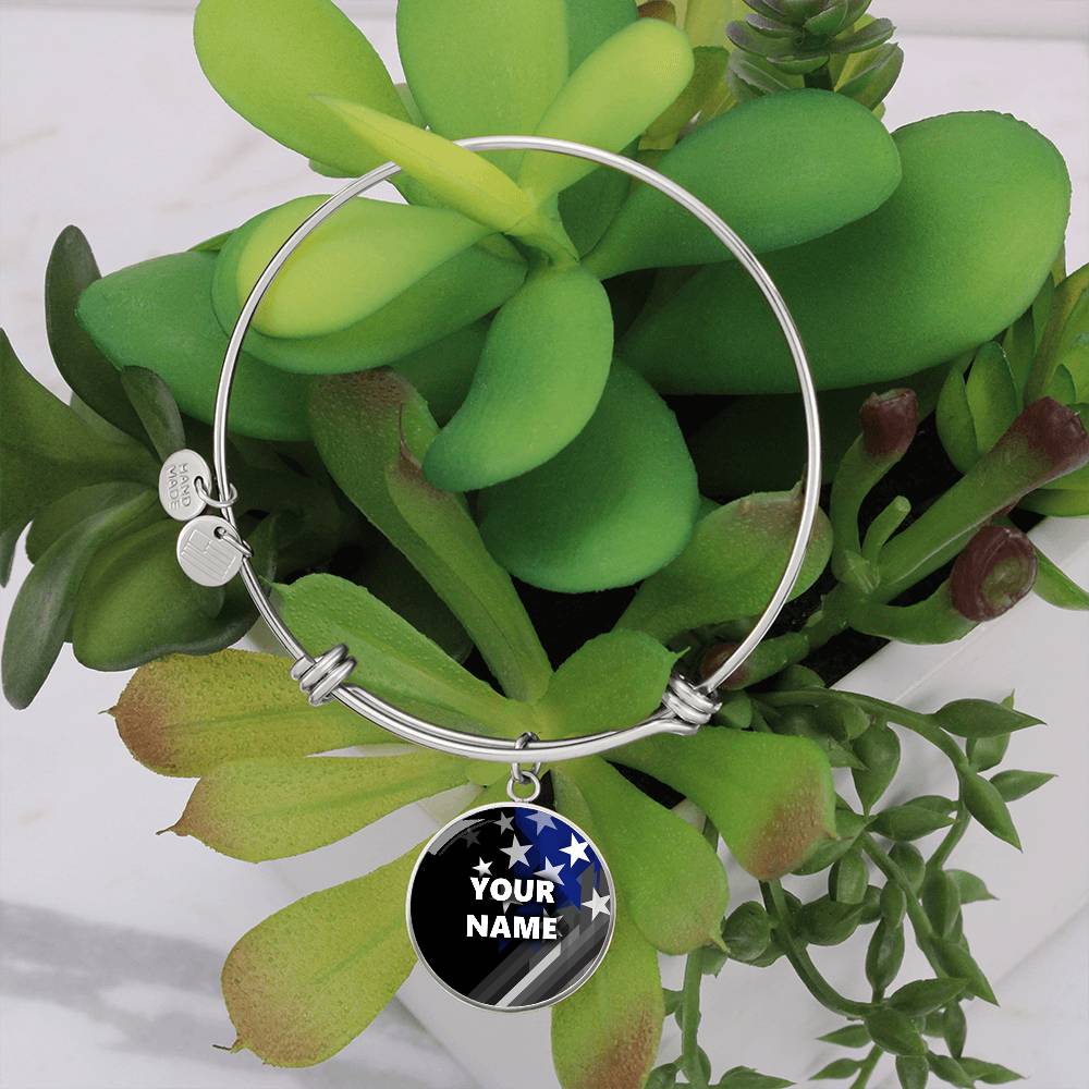 Personalized Bracelet - Circle pendant - BR1
