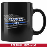 Personalized Mugs - Flag + Badge Number