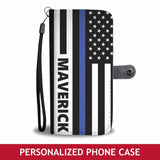 Personalized Phone Case Wallet - Flag