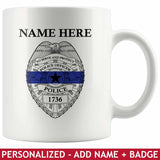 Personalized Mugs - Badge and Name