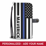 Personalized Phone Case Wallet - Flag