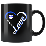 Personalized Mugs - Heart with Badge