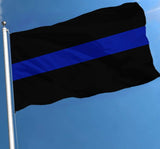 Thin Blue Line Flag - 3 x 5 Foot - With Grommets