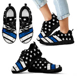 Kid's - Thin Blue Line American Flag Sneakers