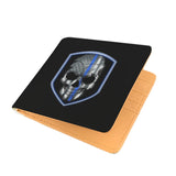 Skull Shield Thin Blue Line - Men's Wallet