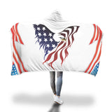 Cozy American Eagle - Hooded Blanket