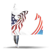Cozy American Eagle - Hooded Blanket 1