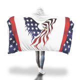 Cozy American Eagle - Hooded Blanket
