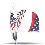 Cozy American Eagle - Hooded Blanket 3