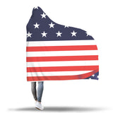 Cozy American Flag - Hooded Blanket 2