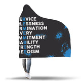 "Remember" - Thin Blue Line Hooded Blanket
