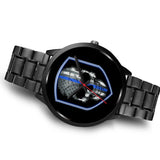 Skull - Thin Blue Line Shield - Black Watch
