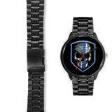 Skull Shield - Thin Blue Line Watch