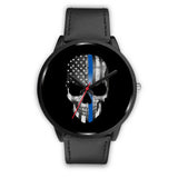 Skull - Thin Blue Line - Black Watch