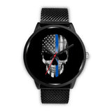 Skull - Thin Blue Line - Black Watch