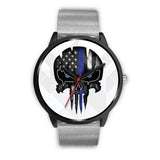 Punisher Skull - White Base - Black Watch