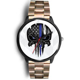 Punisher Skull - White Base - Black Watch
