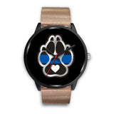 K9 Heart - Thin Blue Line Watch - Black