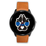 K9 Heart - Thin Blue Line Watch - Black
