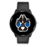 K9 Heart - Thin Blue Line Watch - Black