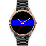 Thin Blue Line Watch - Gold