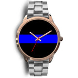 Thin Blue Line Watch - Gold