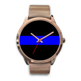 Thin Blue Line Watch - Gold