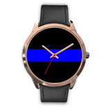 Thin Blue Line Watch - Gold
