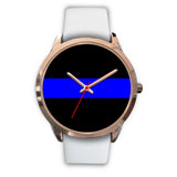 Thin Blue Line Watch - Gold