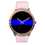 Thin Blue Line Watch - Gold
