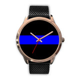 Thin Blue Line Watch - Gold